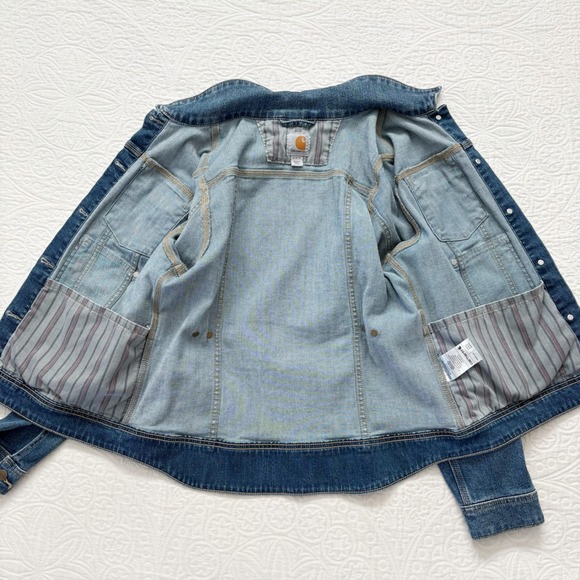 Carhartt Women's Benson Denim Jacket, Sz M - Picture 5 of 7